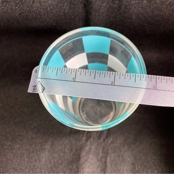 6for$20♥️Cool checkerboard Vintage glass. Just 1 available. - Picture 4 of 6